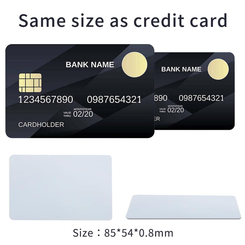 Timeskey NFC 100 PCS Inkjet PVC NFC Cards with NFC Chip NTAG215 Printable, Compatible with Epson and Canon Inkjet Printers, CR80 Blank Card, Double Sided Printing, Compatible with Amiibo and TagMo - Image 2